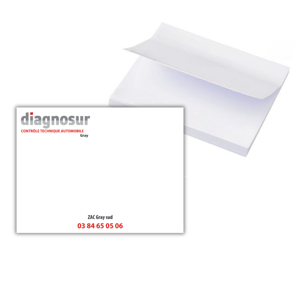 [BN02] Bloc note repositionnable (75x75mm)